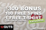 Exclusive GUTS Casino Bonus - Get Your Free T-Shirt