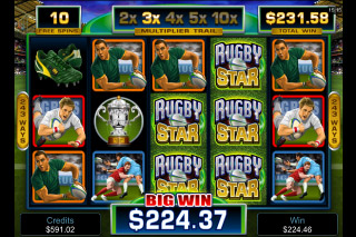 Rugby Star Mobile Slot Big Win
