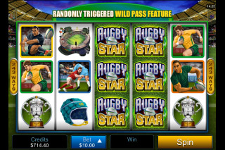 Rugby Star Mobile Slot Reels