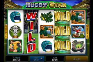 Rugby Star Mobile Slot Wilds