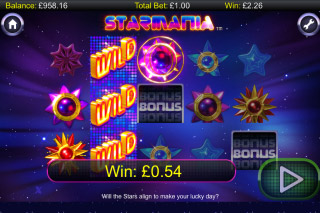 Starmania Mobile Slot Reels