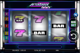 Aftershock Frenzy Mobile Slot Reels