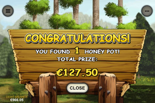 Bonus Bears Mobile Slot Feature Win