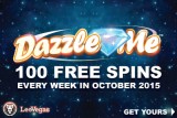 Get Your Leo Vegas Free Spins On Dazzle Me Every Week