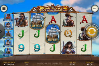 Fortunate 5 Mobile Slot Reels
