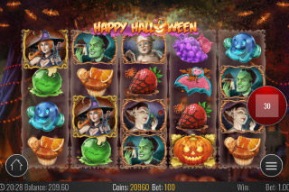 Happy Halloween Mobile Slot Reels