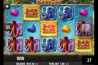 Razortooth Mobile Slot Reels