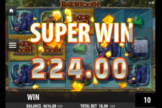 Razortooth Mobile Slot Reels