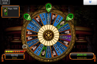 Sherlock Holmes Mobile Slot Bonus Wheel