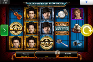 Sherlock Holmes Mobile Slot Reels