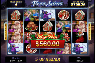 Happy Holidays Mobile Slot Free Spins Bonus
