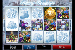 Happy Holidays Mobile Slot Frosty Bonus