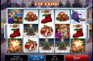 Happy Holidays Mobile Slot Reels