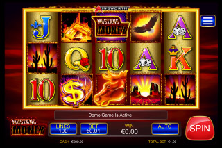 Mustang Money Mobile Slot Reels