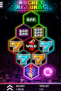 Rocket Returns Mobile Slot Reels