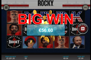 Rocky Mobile Slot Big Win