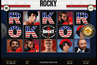 Rocky Mobile Slot Reels