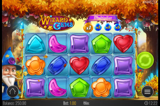 Wizard of Gems Mobile Slot Reels