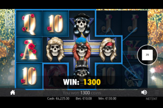 Guns N Roses Mobile Slot Cross Wilds