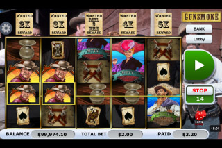 Gunsmoke Mobile Slot Reels