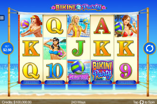 Bikini Party Mobile Slot Reels