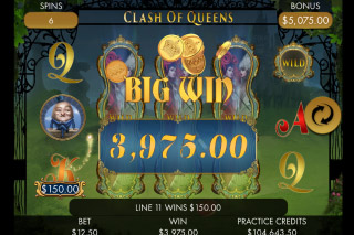Clash of Queens Mobile Slot Big Win