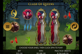 Clash of Queens Mobile Slot Screenshot