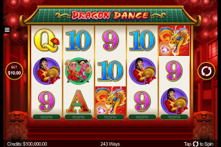 Dragon Dance Mobile Slot Reels