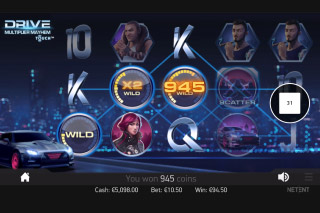 Drive Multiplier Mayhem Mobile Slot Wilds