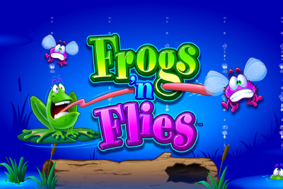 Frogs n Flies Mobile Slot Logo
