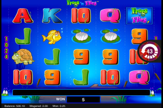 Frogs n Flies Mobile Slot Reels