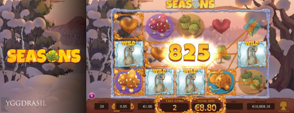 Seasons Mobile Slot - Winter Wilds Screenshot