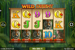 Wild Orient Mobile Slot Reels