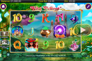 Witch Pickings Mobile Slot Reels