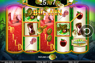 Wizard of Oz Ruby Slippers Mobile Slot Big Win