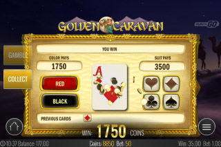 Golden Caravan Mobile Slot Gamble Feature