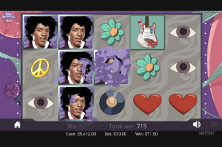 Jimi Hendrix Mobile Slot Bonus Game