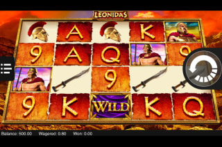 Leonidas King Of Spartans Mobile Slot Reels