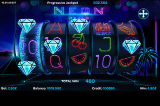 Neon Reels Mobile Slot Reels
