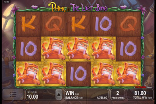 Peter & The Lost Boys Mobile Slot Free Spins