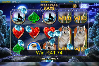 Wolfpack Pays Mobile Slot Free Spins