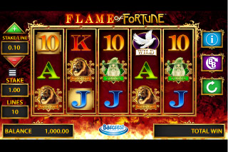 Flame of Fortune Mobile Slot Reels