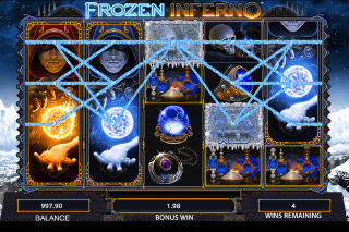 Frozen Inferno Mobile Slot Stacked Symbols