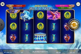 King of Olympus Mobile Slot Reels