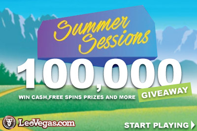LeoVegas Mobile Casino 100,000 Summer Sessions GIveaway