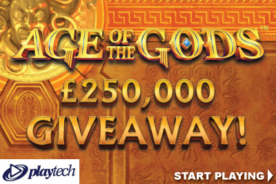 Play Age of The Gods Slots & You Could Win Cash