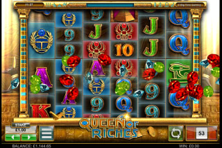 Queen of Riches Mobile Slot Reels