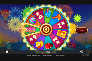 Theme Park Mobile Slot Wheel Bonus