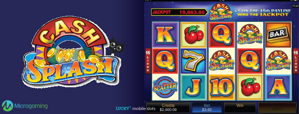 Microgaming Cash Splash Mobile Slot Screenshot