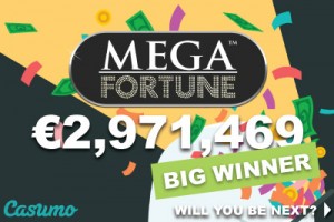 Casumo Mobile Casino Mega Fortune Jackpot Win